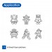 AM SD10P6-R: Amos Sun Deco Set - Robot